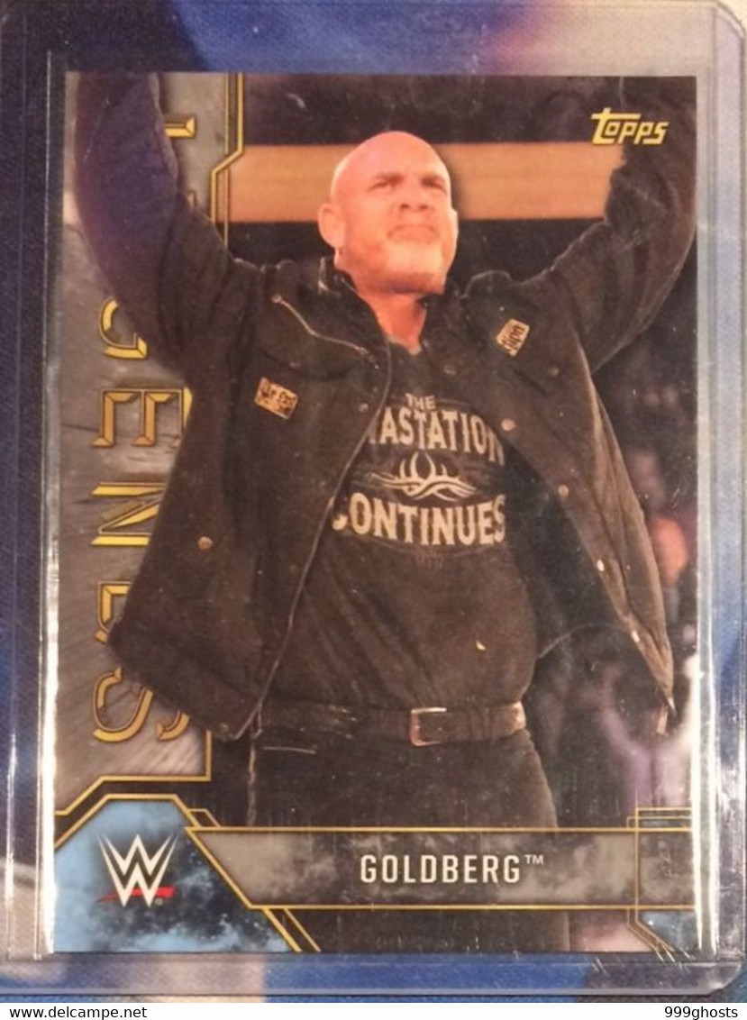 2017 WWE Legends Of WWE GOLDBERG 02/99 Silver Parallel TOPPS Trading Card Card #2 - Trading Cards