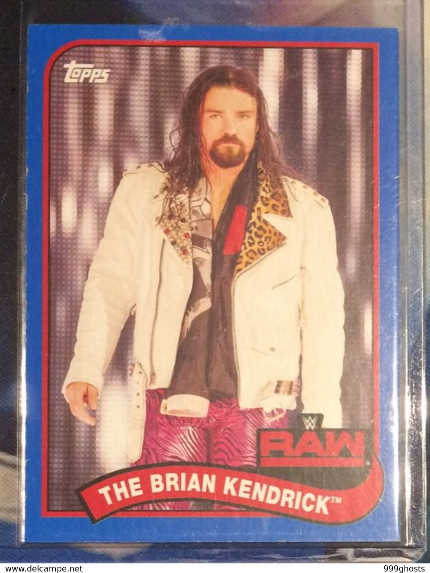 2018 WWE Heritage THE BRIAN KENDRICK Blue 59/99 Parallel TOPPS Trading Card Card RAW - Trading Cards