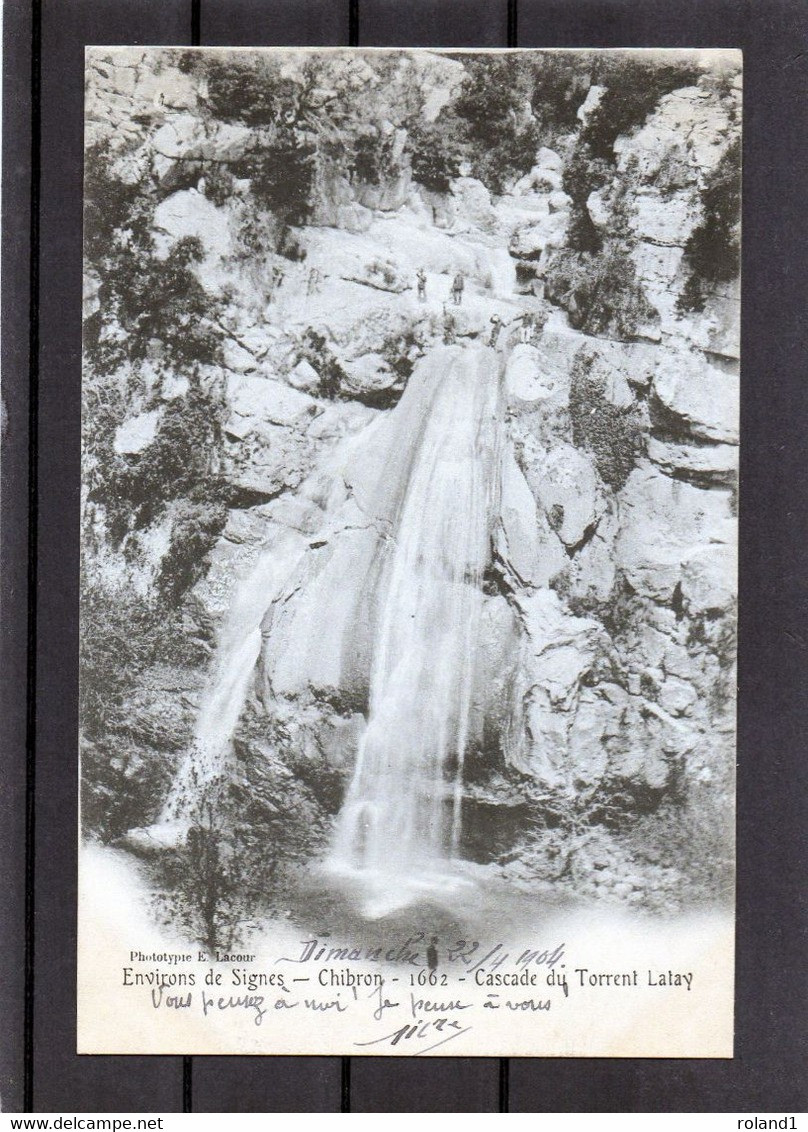 Signes - Chibron - Cascade Du Torrent Laley.( édit. E.Lacour ). - Signes