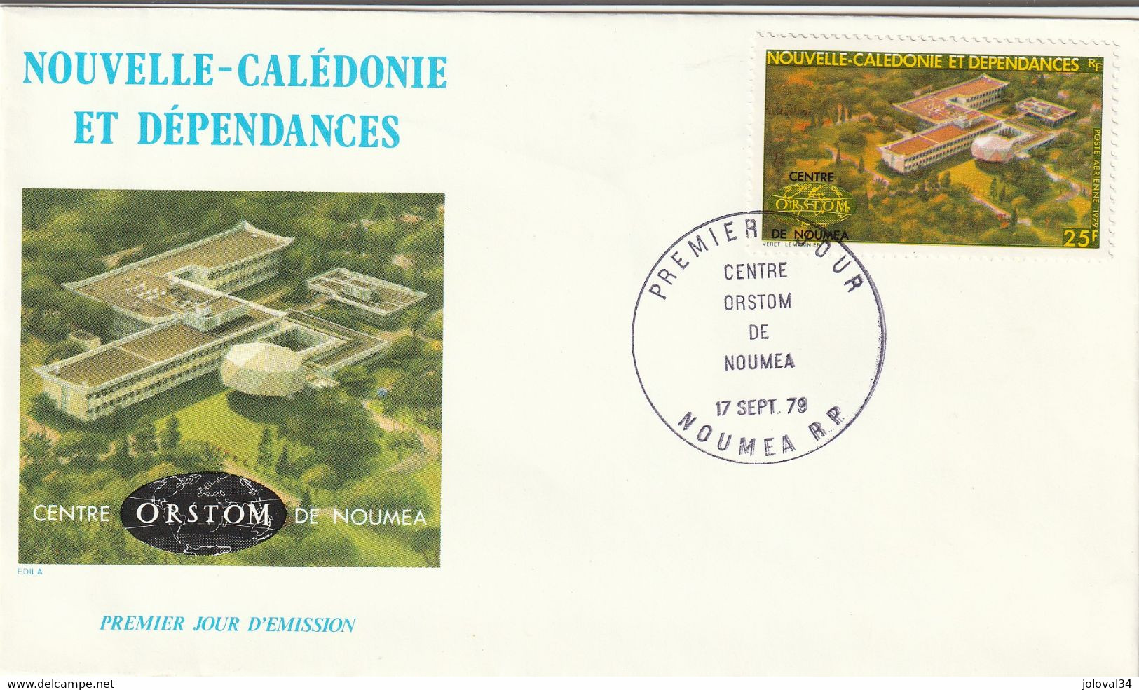 NOUVELLE CALEDONIE 1979 FDC Yvert PA 199 - Office De La Recherche Scientifique Et Technique D' Outre Mer - Lettres & Documents