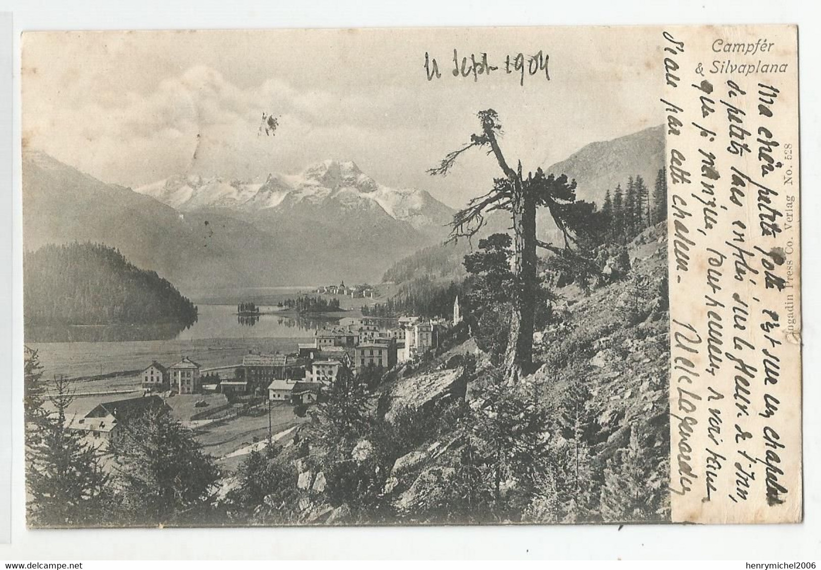 Suisse Gr Grisons Campfer Silvaplana 1904 - Silvaplana