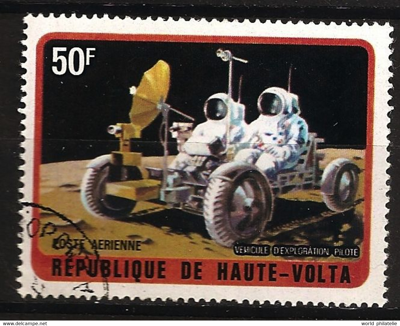Haute Volta 1973 N° PA 135 Iso O Espace, Astronaute, LEM, Apollo, Lune, Véhicule D'exploration Piloté, Cosmonautes - Haute-Volta (1958-1984)