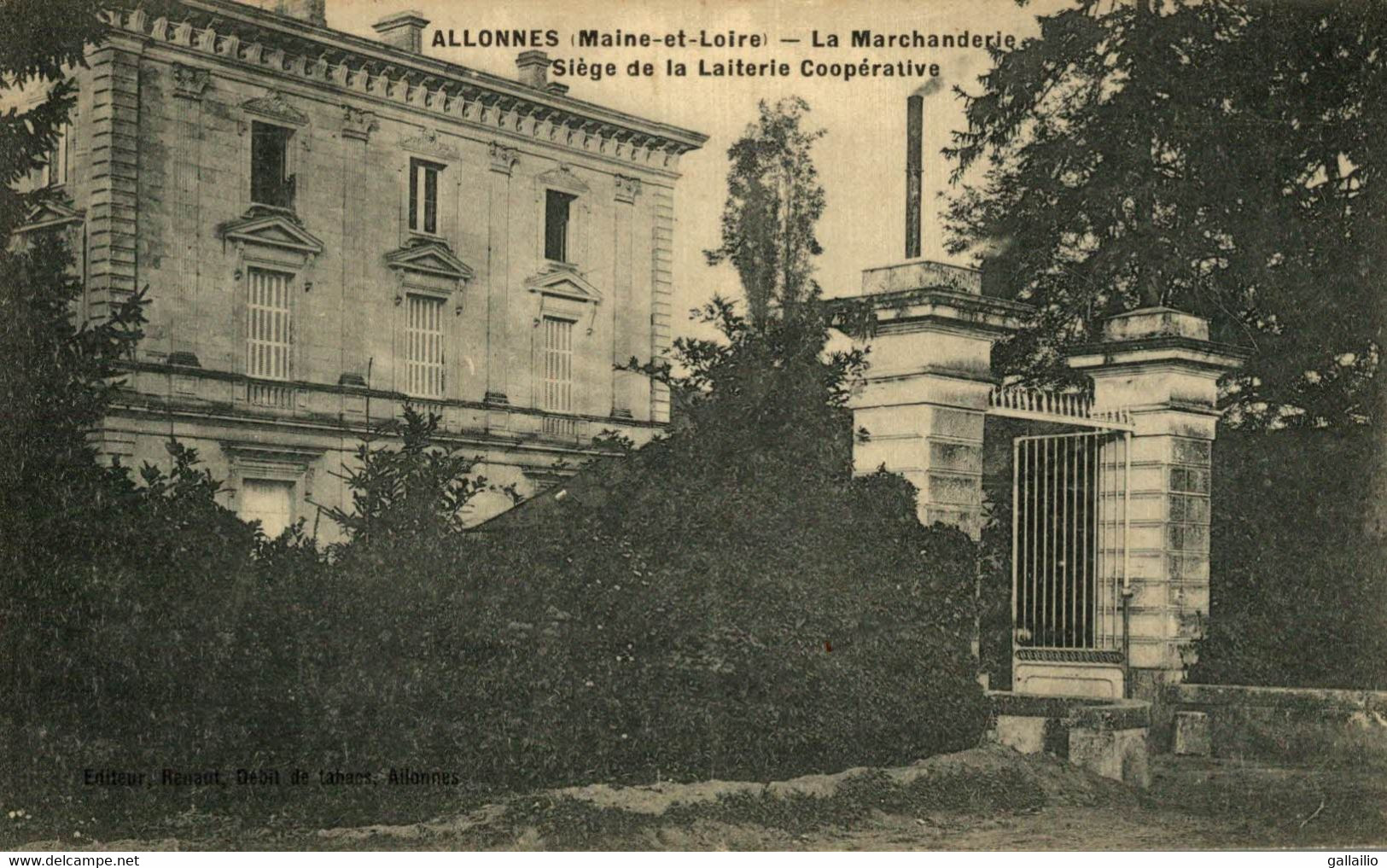 ALLONNES LA MARCHANDERIE SIEGE DE LA LAITERIE COOPERATIVE - Allonnes