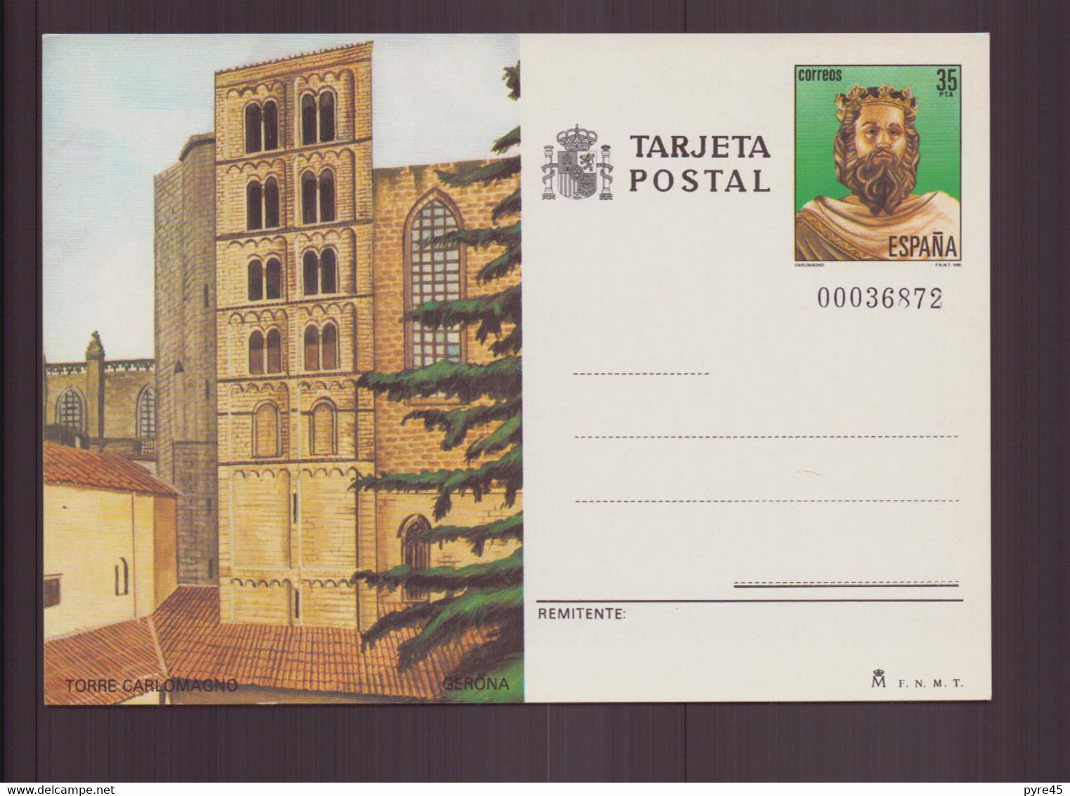 Espagne, Entier 1985 " Torre Carlomagno, Gerona " - 1931-....