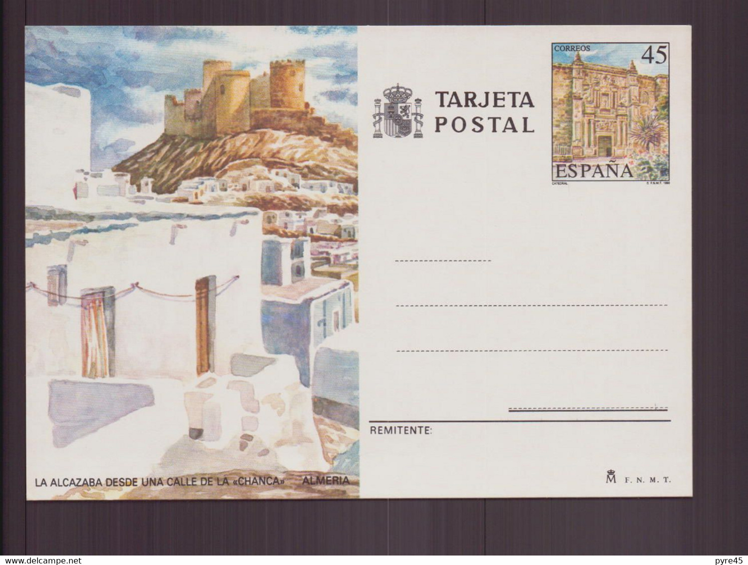 Espagne, Entier 1990 " La Alcazaba Desde Una Calle De La Chanca, Almeria " - 1931-....