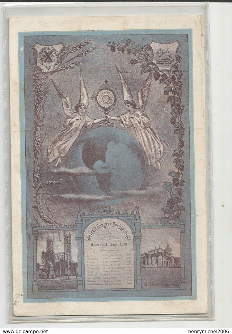 Canada Québec Montreal Souvenir Du Congrés Eucharistique 1910 - Montreal