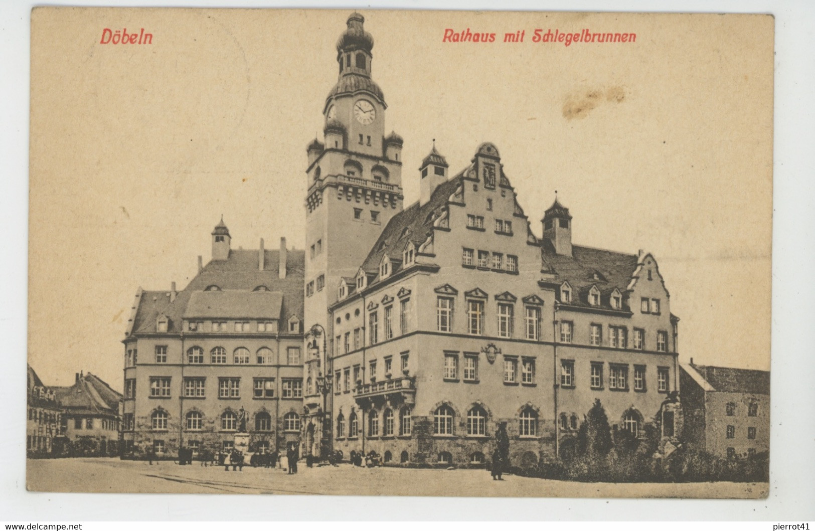 ALLEMAGNE - DOEBELN - Rathaus Mit Schlegelbrunnen (1943) - Döbeln