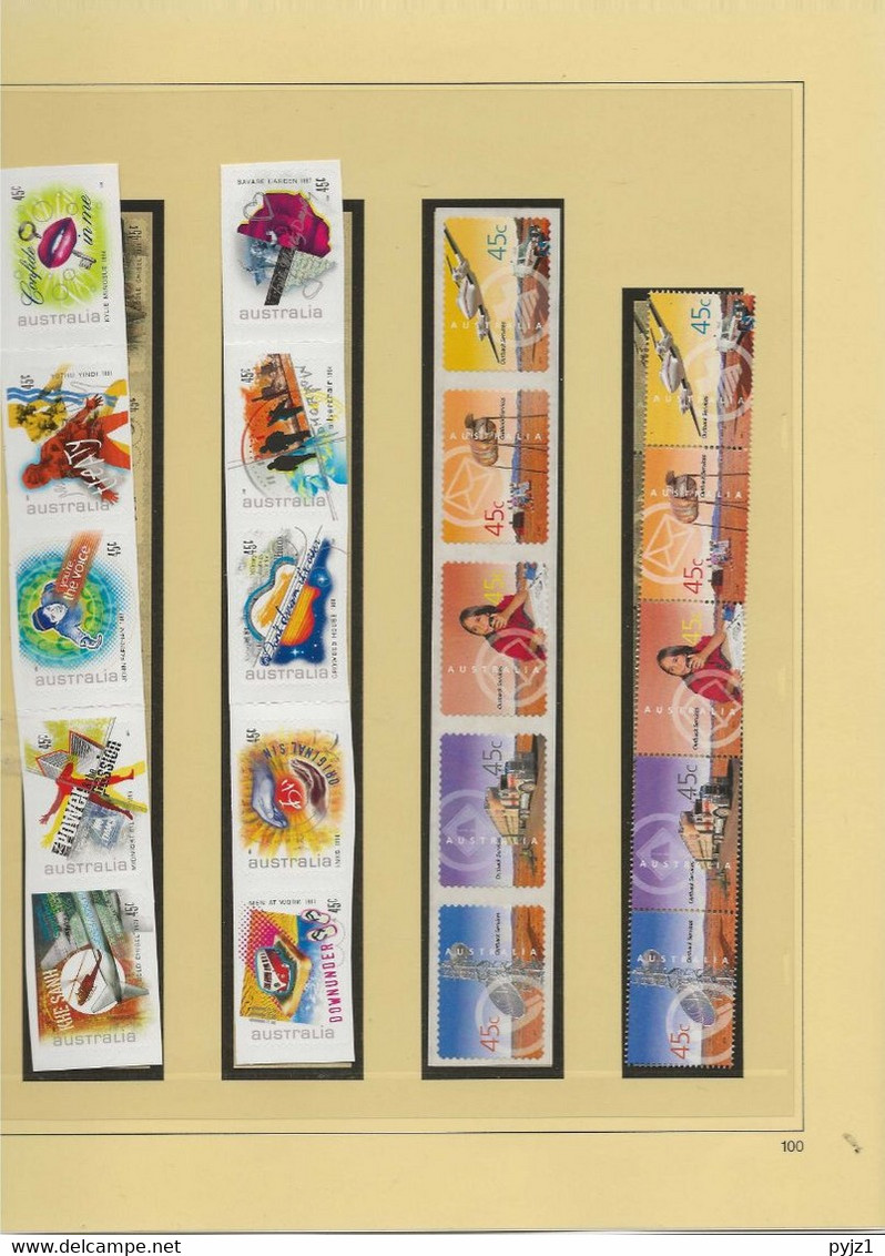 2001 MNH Australia Year Collection According To SAFE Album - Complete Years