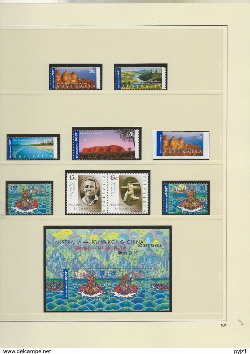 2001 MNH Australia year collection according to SAFE album