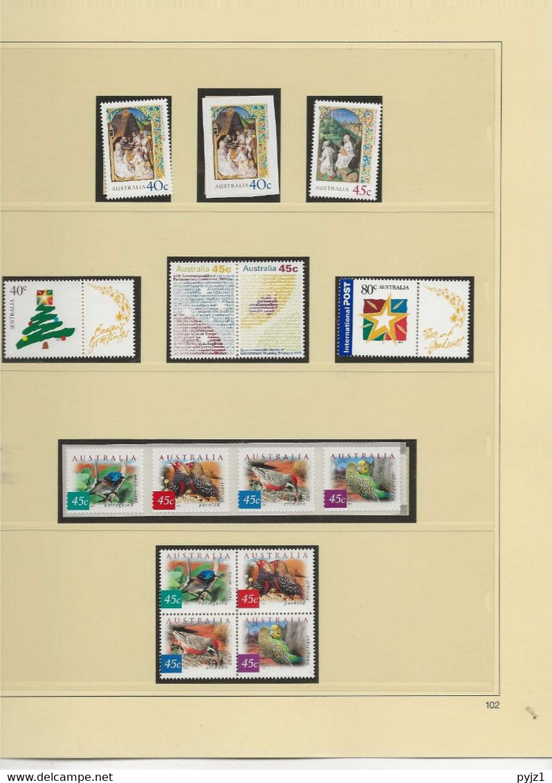 2001 MNH Australia year collection according to SAFE album