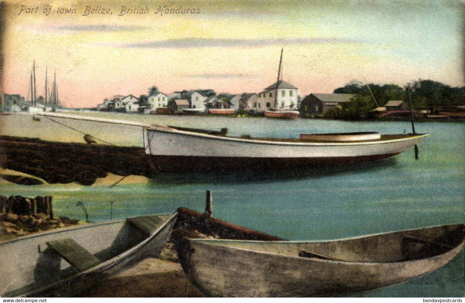 British Honduras, BELIZE, Port Of Town (1910s) Postcard - Belize