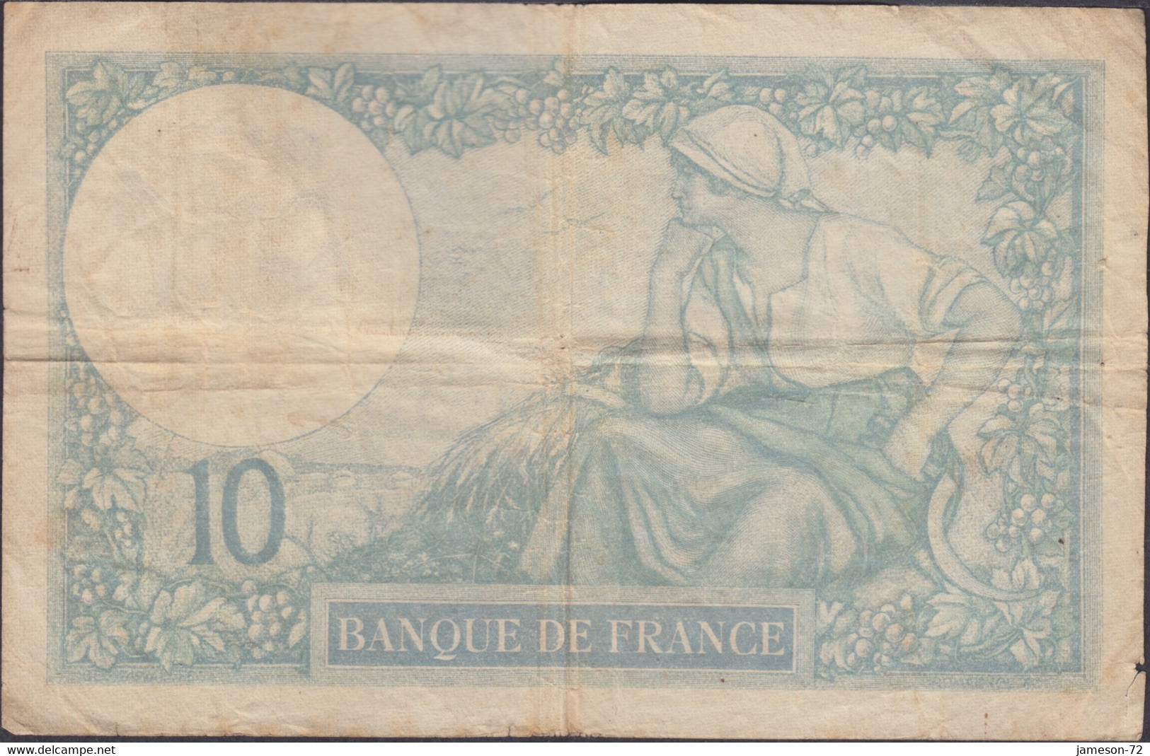 FRANCE - 10 Francs 1928 P# 73d Europe Banknote - Edelweiss Coins - 10 F 1916-1942 ''Minerve''