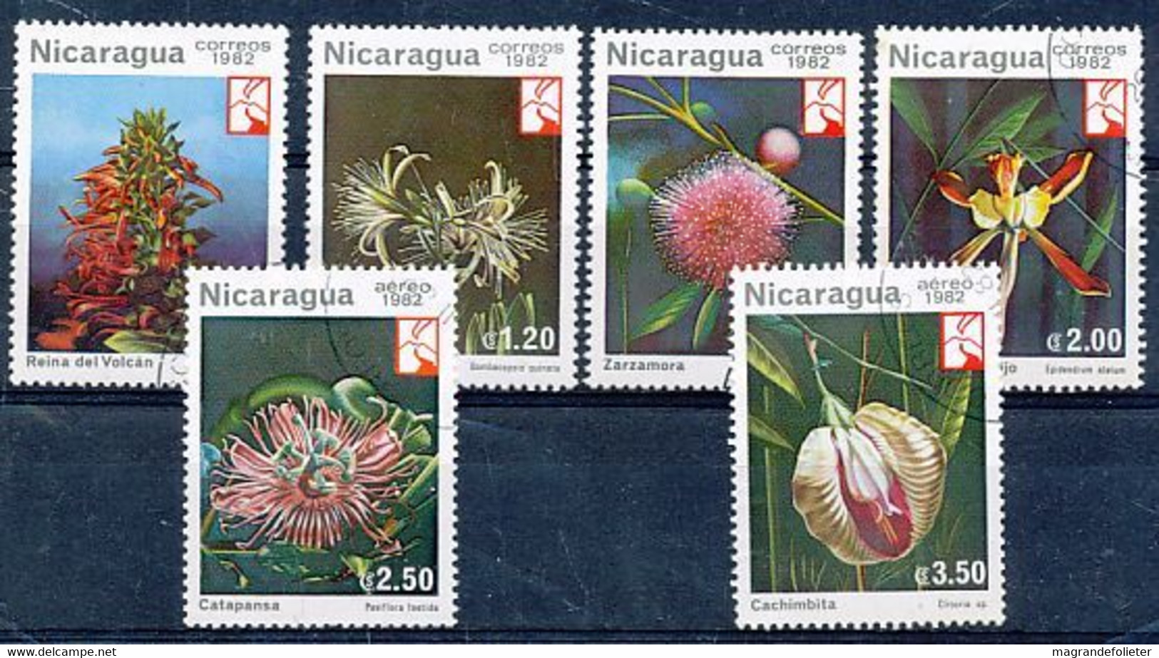 TIMBRE  ZEGEL STAMP  THEMATIQUE FLEURS  BLOEMEN FLOWERS NICARAGUA  XX - Andere & Zonder Classificatie