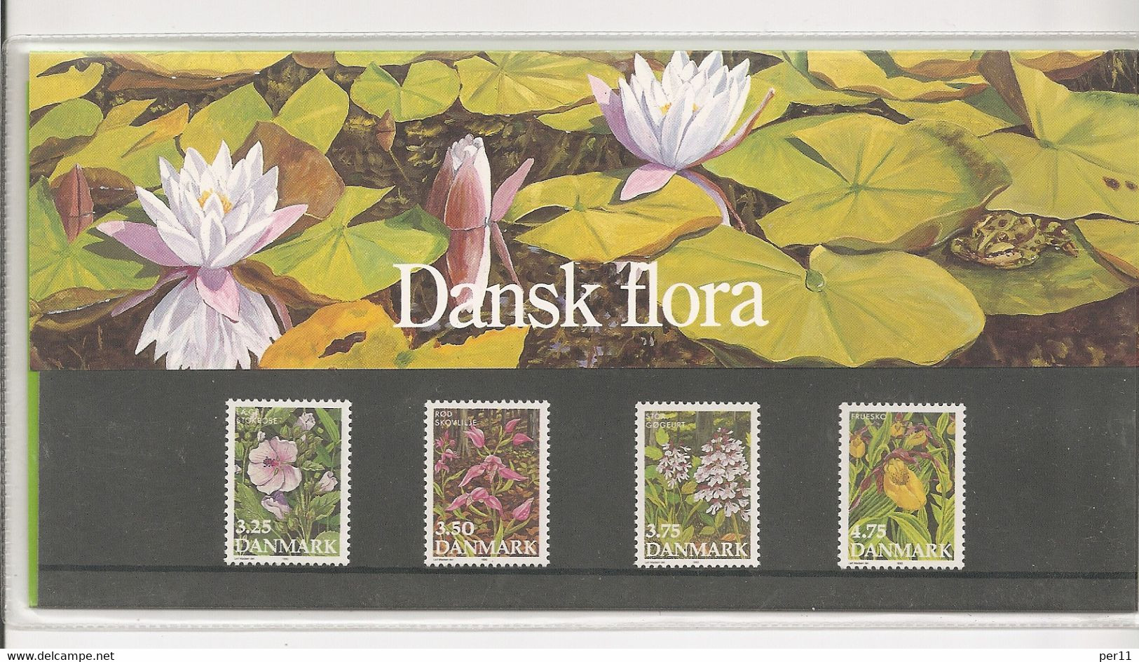 Denmark 1990 Dansk Flora Souvenir; Flowers;   MNH / **      (dk269) - Blocks & Sheetlets