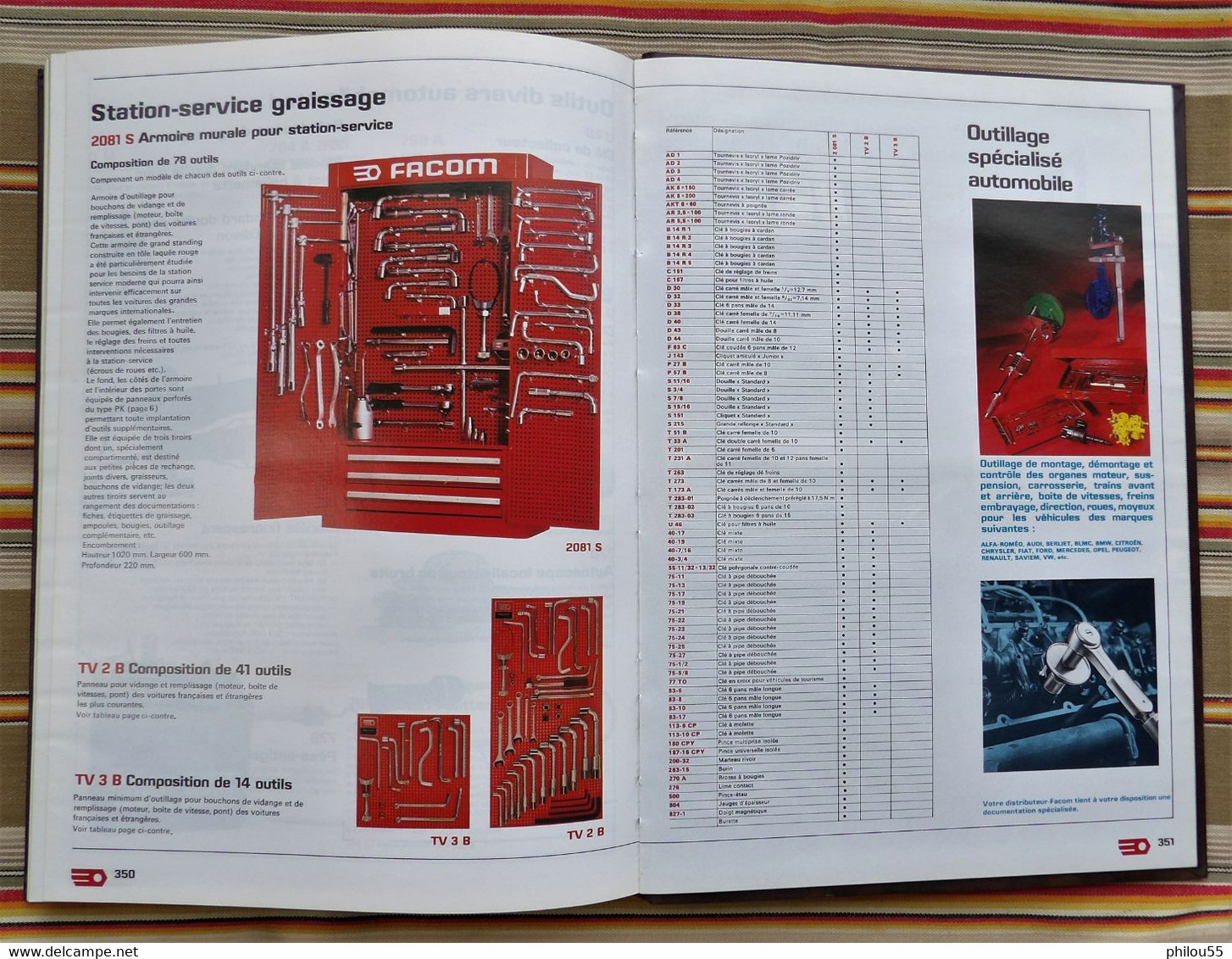 Catalogue outillage FACOM F 78