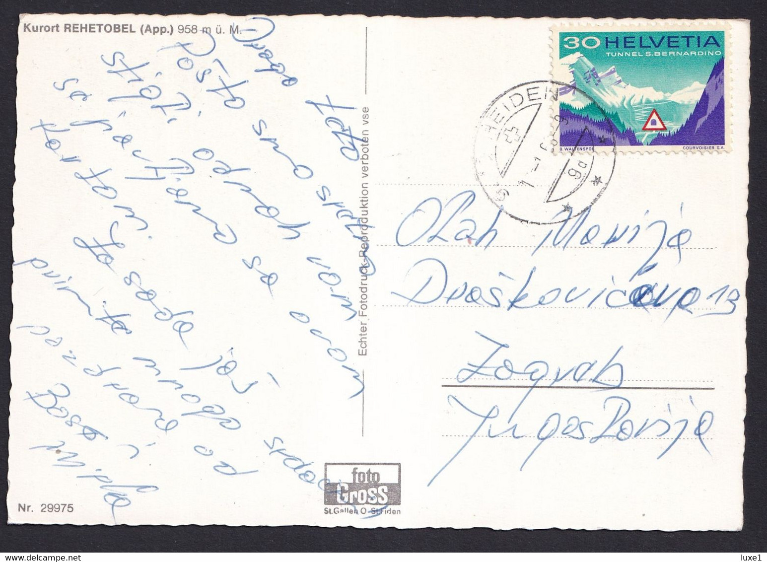 SWITZERLAND ,  Rehetobel ,  OLD  POSTCARD - Rehetobel