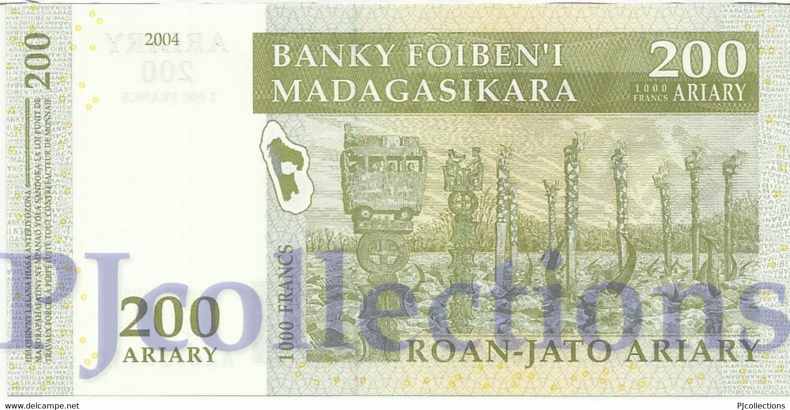 MADAGASCAR 200 ARIARY 2004 PICK 87a UNC - Madagascar