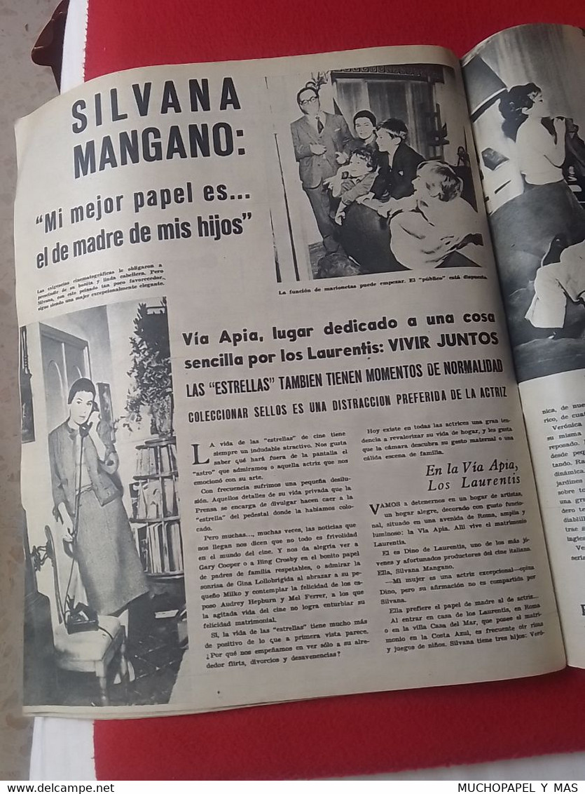 SPAIN AMA LA REVISTA DE LAS AMAS DE CASA ESPAÑOLAS Nº 12 1 JULIO DE 1960 SILVANA MANGANO..ETC OLD MAGAZINE...VER FOTOS..