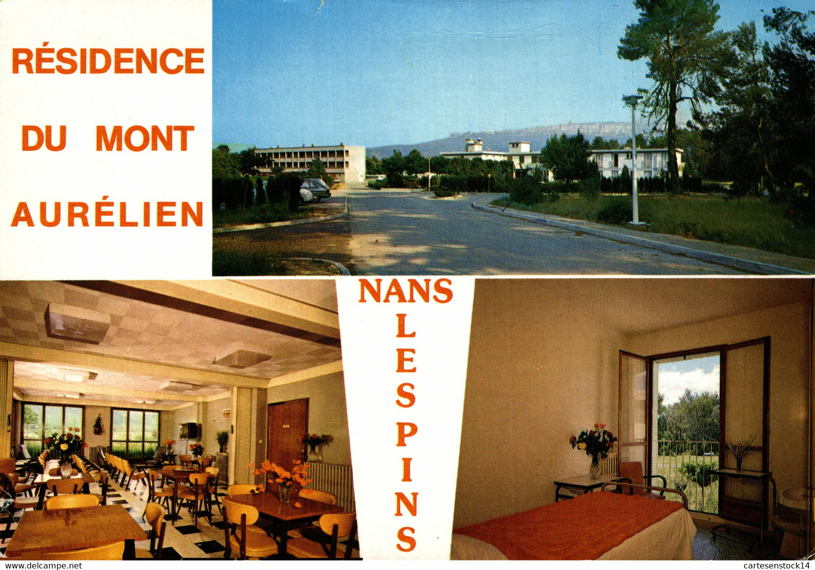 N°35320 Z -cpsm Nans Les Pins -résidence Du Mont Aurélien- Multivues- - Nans-les-Pins