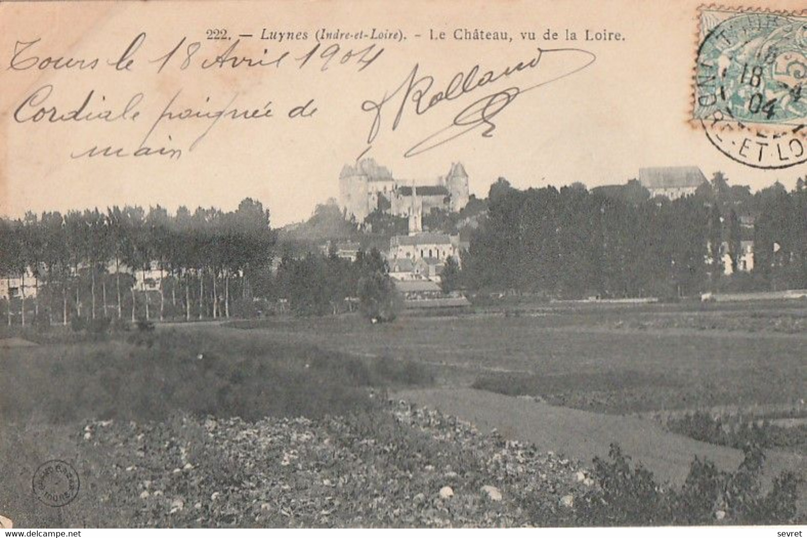 LUYNES. - Le Château, Vu De La Loire - Luynes