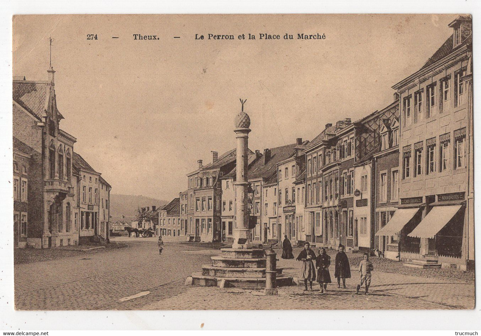 107 - THEUX - Le Perron Et La Place Du Marché - Theux