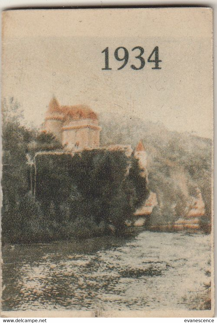 Petit Calendrier à Feuillets  De 1934 : Pub :  Crème Eclipse   ///  Ref.  Oct.  22 //  BO. Plast - Small : 1921-40