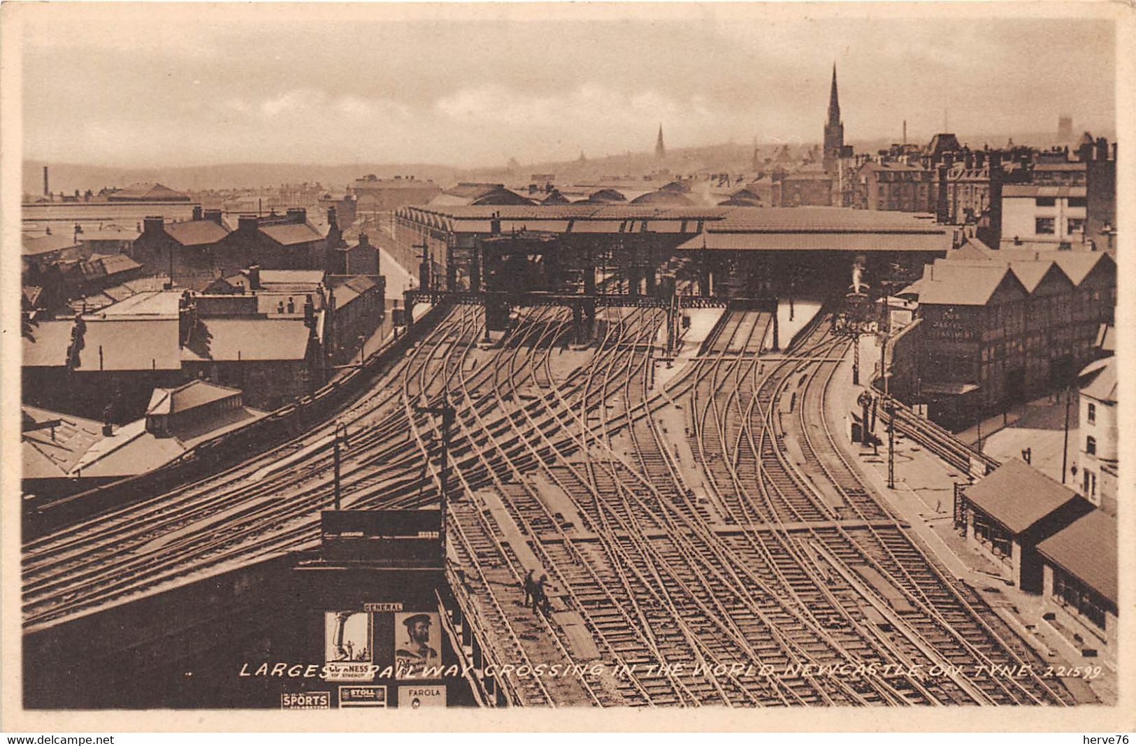 ROYAUME-UNI - NEWCASTLE ON TYNE - Largest Railway Crossing In The World - Newcastle-upon-Tyne