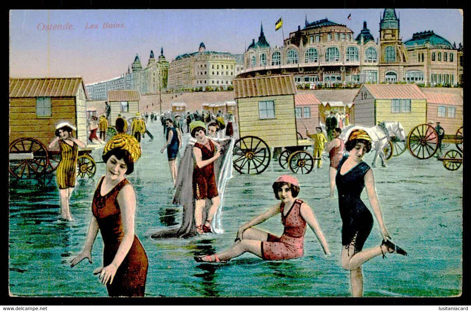 OSTENDE - Les Bains.  ( Ed. Le Bon Nº 23765) Carte Postale - De Haan