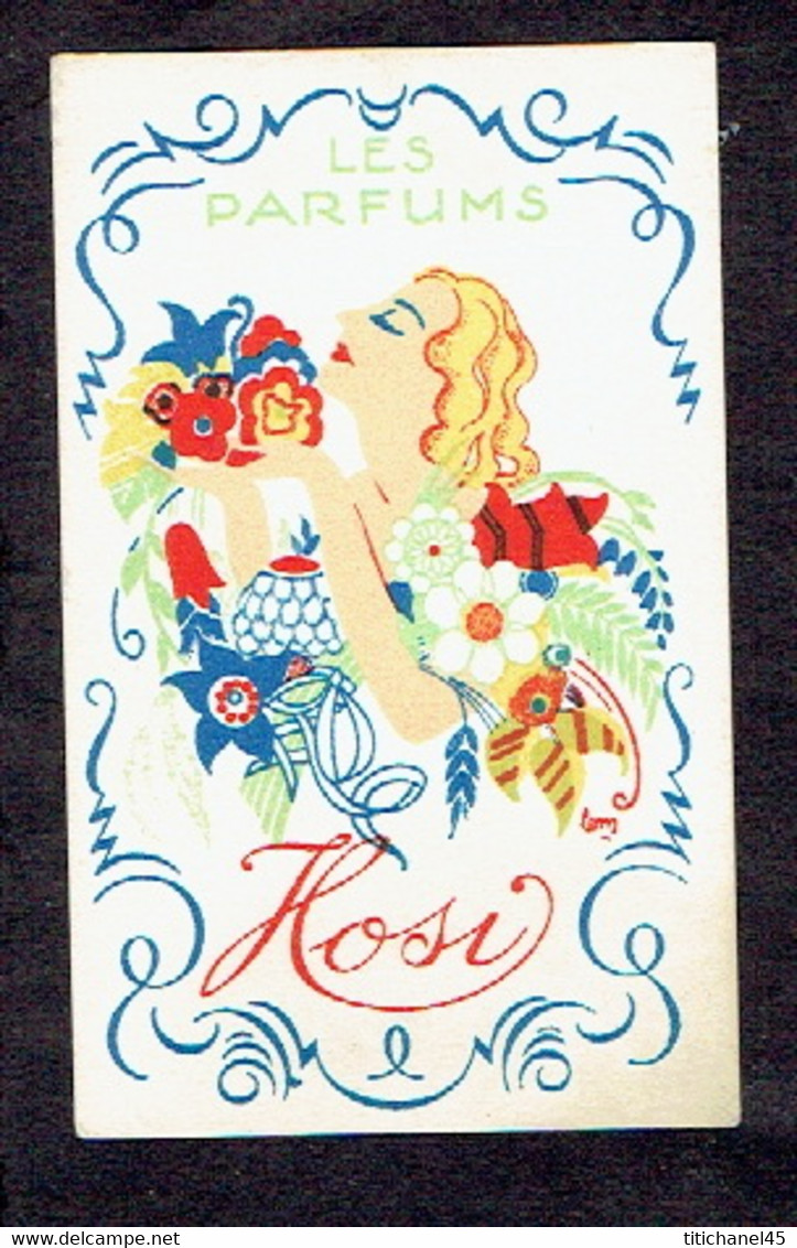 Carte Parfum Les Parfums De HOSI - Anciennes (jusque 1960)