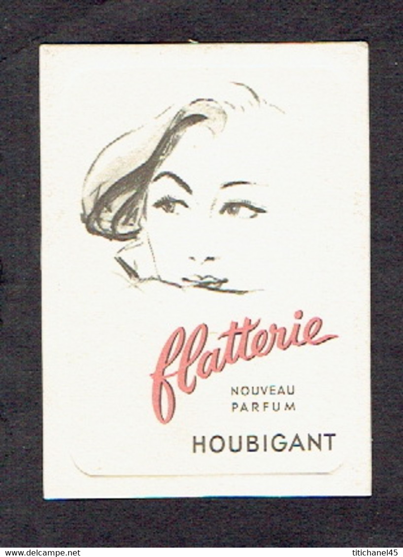 Carte Parfum FLATTERIE De HOUBIGUANT - Anciennes (jusque 1960)