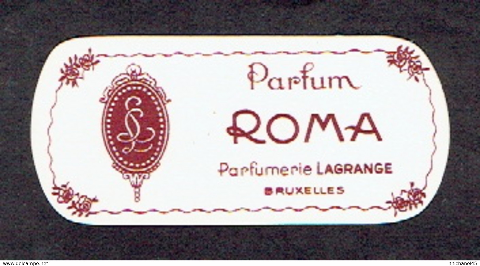 Carte Parfum ROMA De LAGRANGE - Anciennes (jusque 1960)