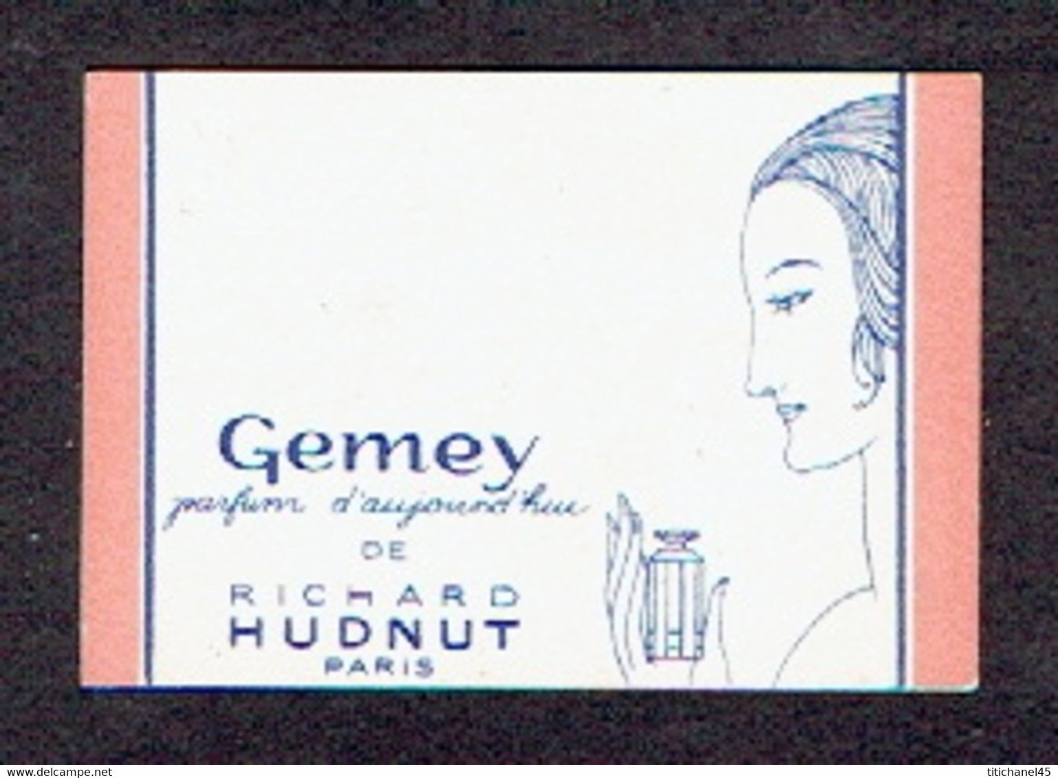 Carte Parfum GEMEY De Richard HUDNUT - Anciennes (jusque 1960)