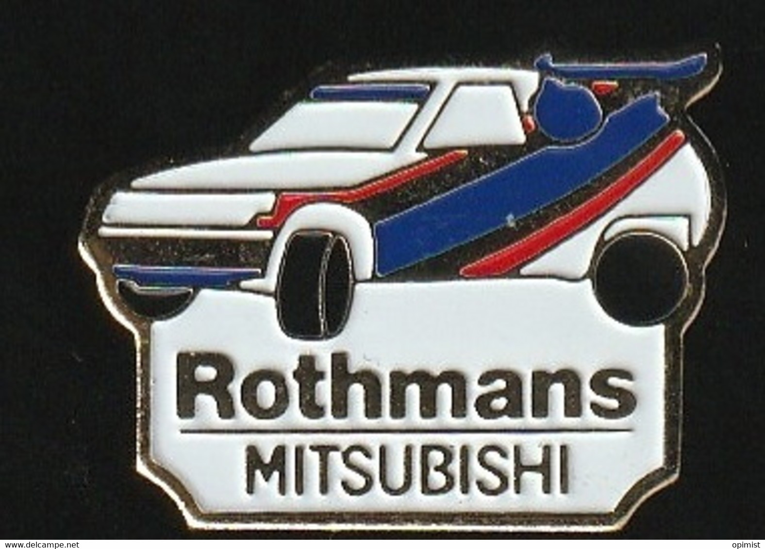 75591-Pin's- Rothmans.tabac.Mitsubishi.rallye Automobile. - Mitsubishi