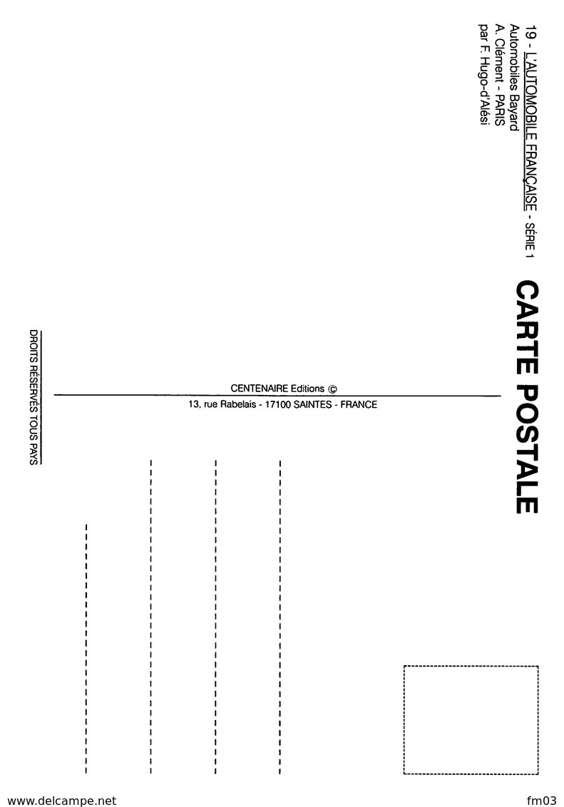 Illustrateur Hugo D'Alési Voiture Clément Chevalier Bayard - D'Alési, Hugo