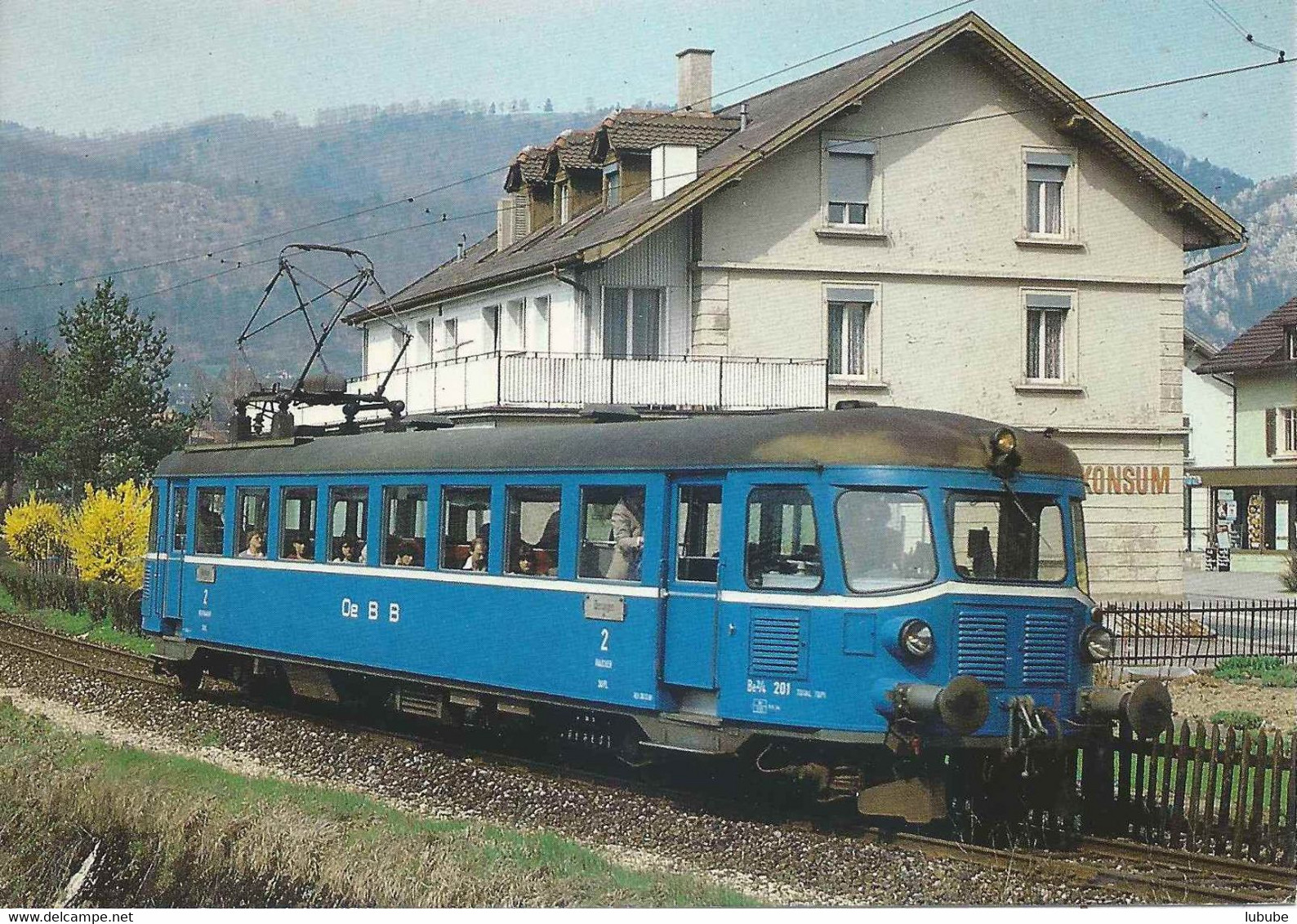 Elektrischer Triebwagen  Oensingen - Balsthal OeBB In Klus        1972 - Balsthal