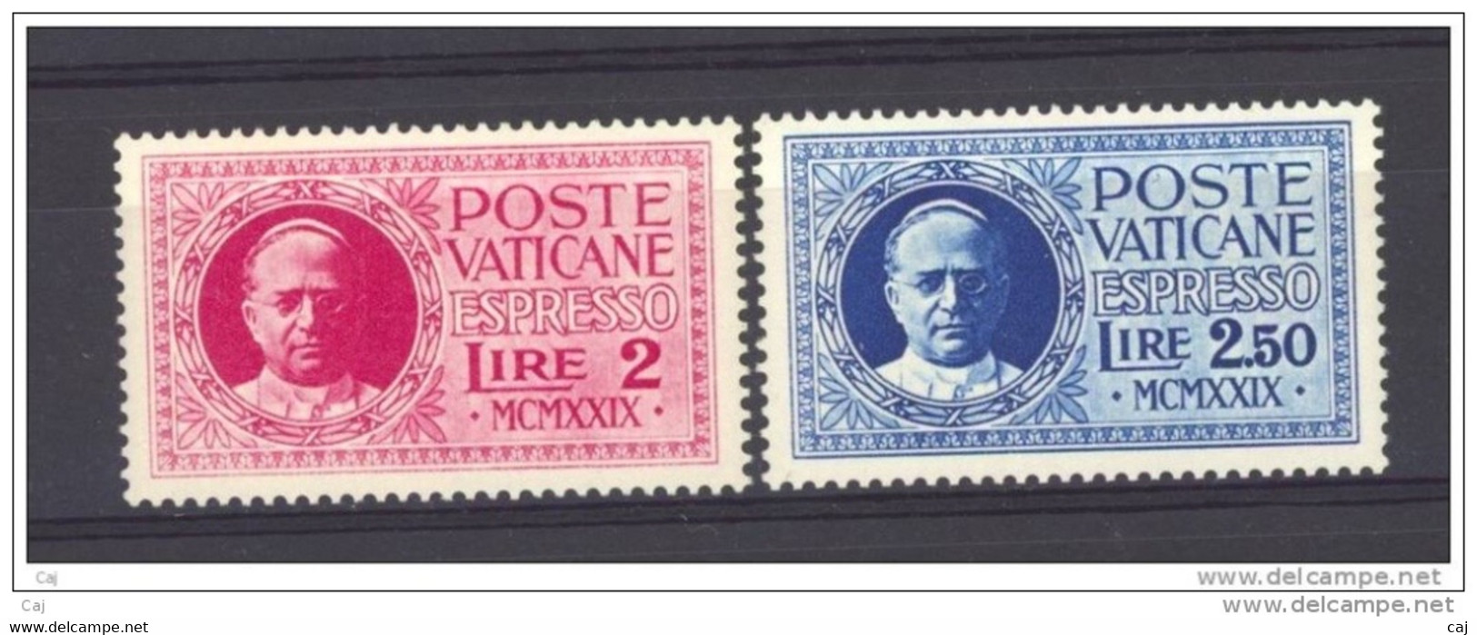 Vatican  -  Exprès  -  1929  :  Yv  1-2  ** - Priority Mail