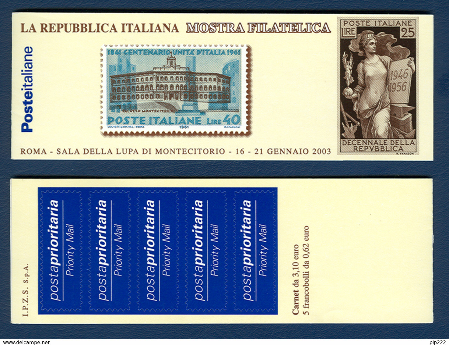 Italia Repubblica 2003 Libretto Montecitorio (Sass. Lib. 25) MNH/** VF - Booklets