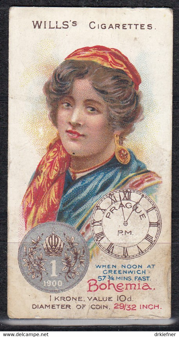 WILLS's Cigarettes, Sammelbilder: Time & Money In Different Countries Nr. 35: Böhmen, Um 1910 - Wills