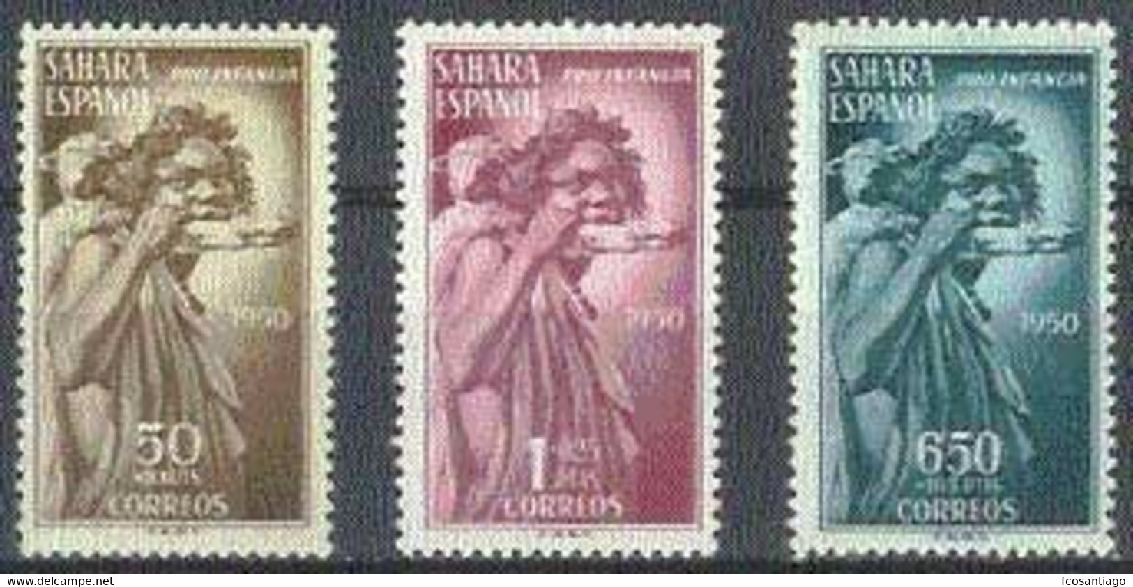 ESPAÑA/SAHARA 1950 - Edifil #83/85 - MNH ** - Sahara Español