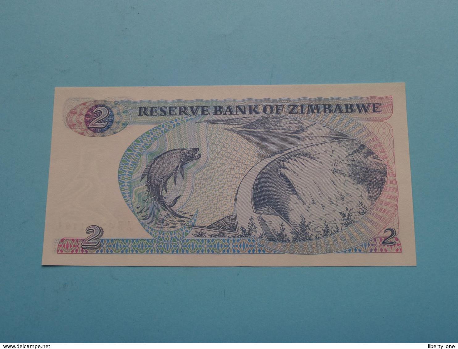 TWO Dollars ( AB430711OL ) Zimbabwe / 1983 ( For Grade, Please See Photo ) UNC ! - Zimbabwe