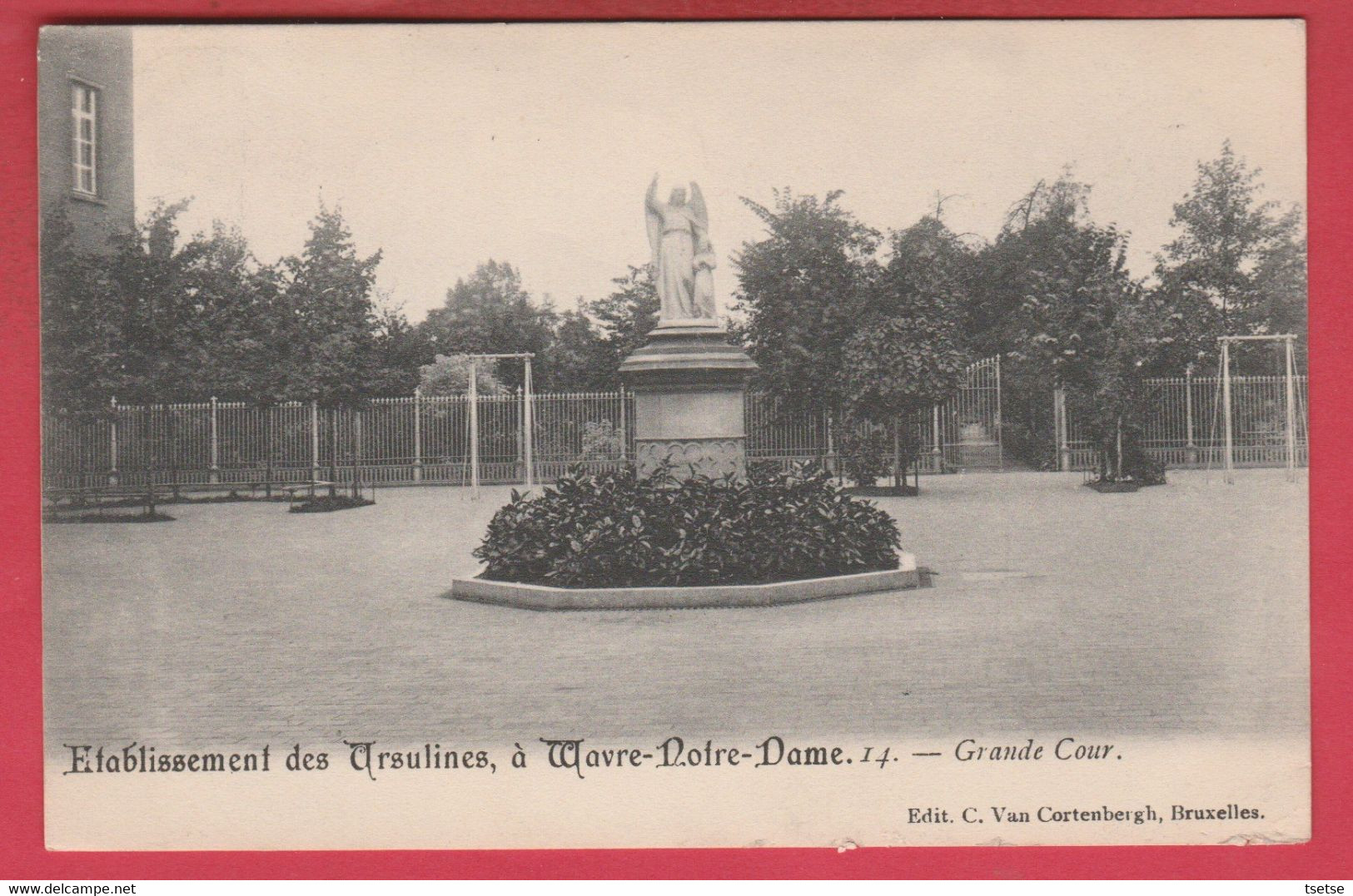 Sint-Katelijne-Waver / Onze-Lieve-Vrouw-Waver - Wavre-Notre-Dame -  Ursulines - Grande Cour - 1907 ( Verso Zien ) - Sint-Katelijne-Waver