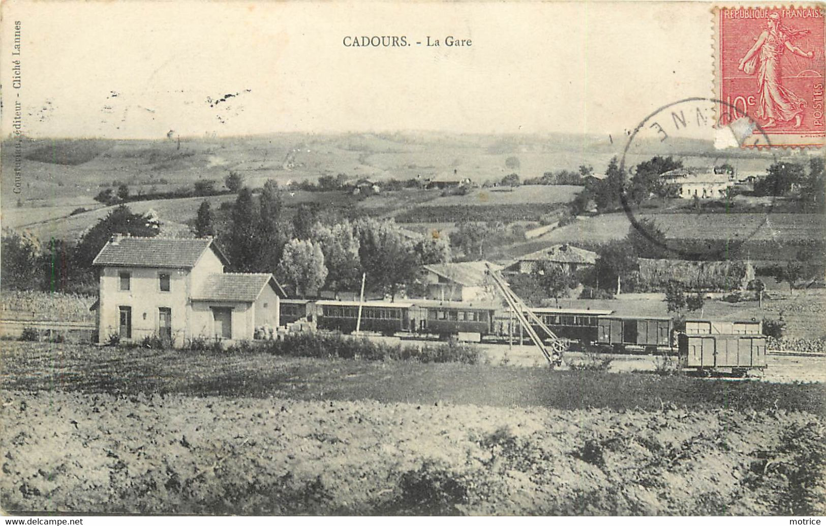 CADOURS - La Gare. - Gares - Avec Trains