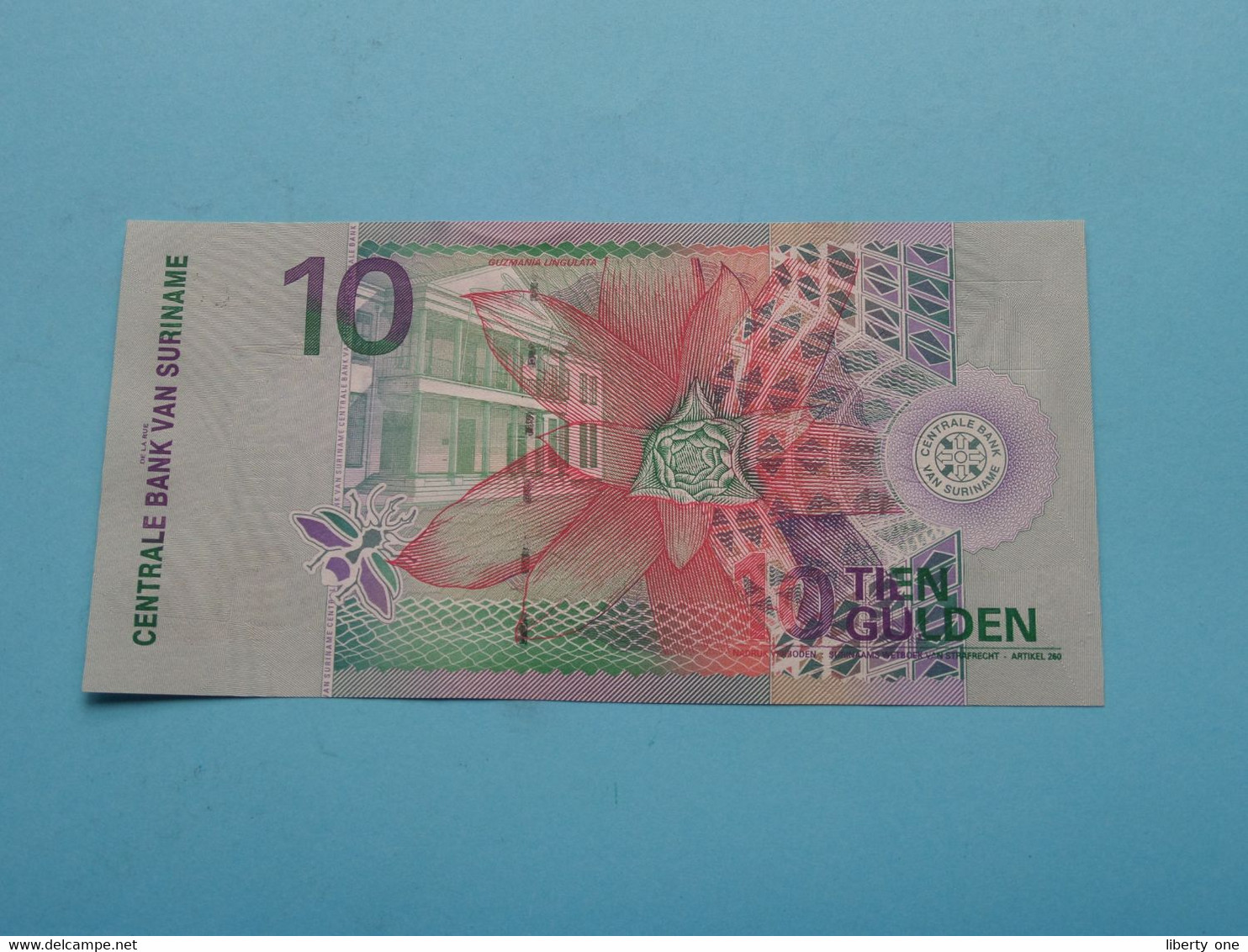 10 Gulden ( AM799283 ) Centrale Bank Van SURINAME - 1 Jan 2000 ( For Grade, Please See Photo ) UNC ! - Suriname