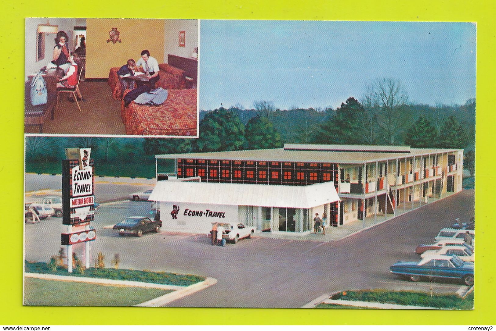 Virginia Sleep Tight America Econo Travel Motor Hotel Jefferson Avenue Newport News Voitures Cars Américaines VOIR DOS - Newport News