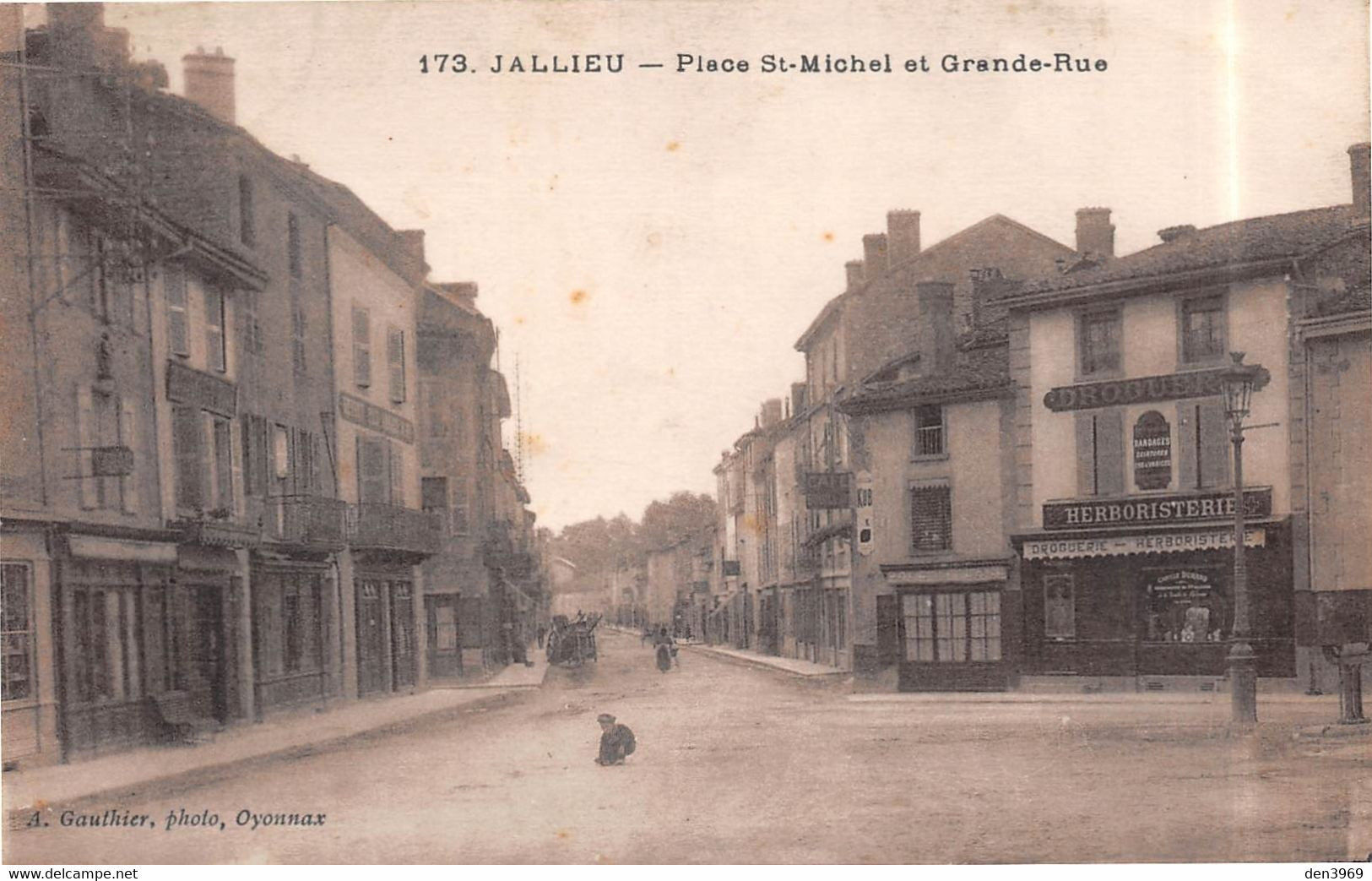 JALLIEU (Isère) - Place Saint-Michel Et Grande Rue - Herboristerie - Jallieu