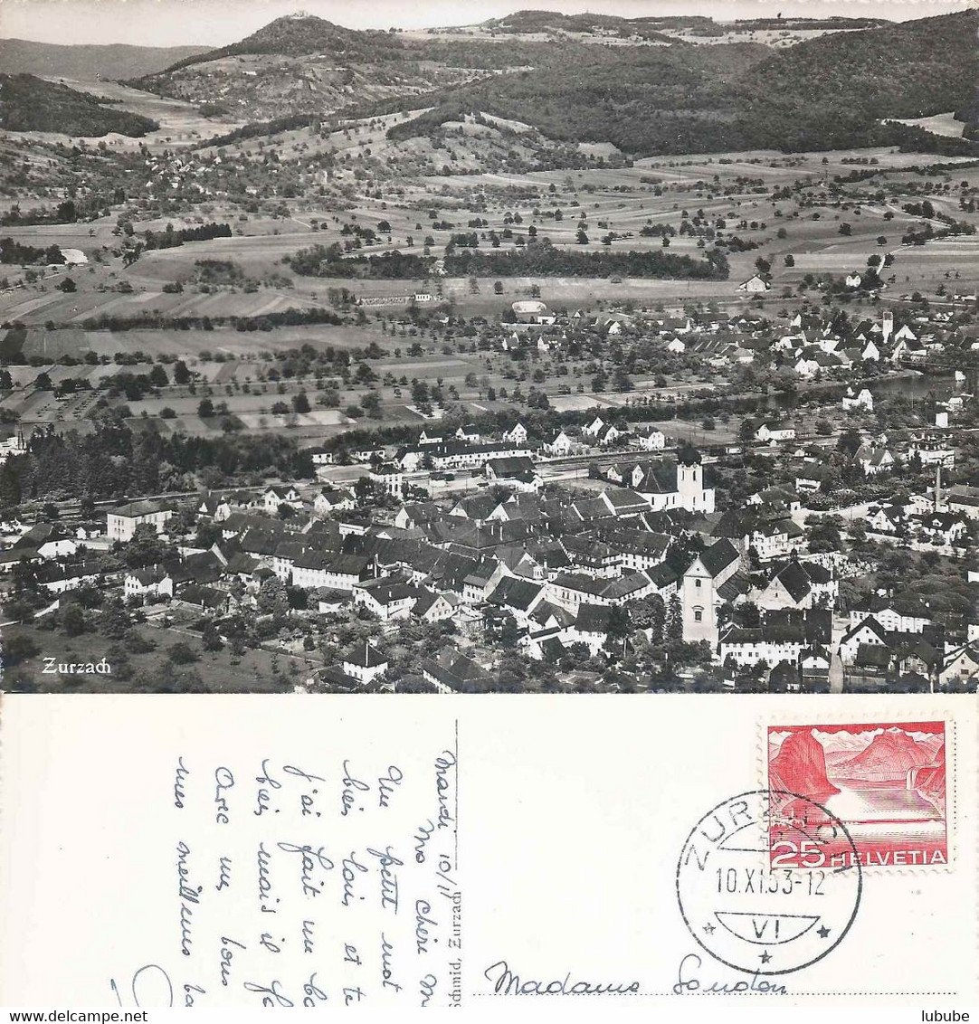 Zurzach - Luftbild        1953 - Zurzach