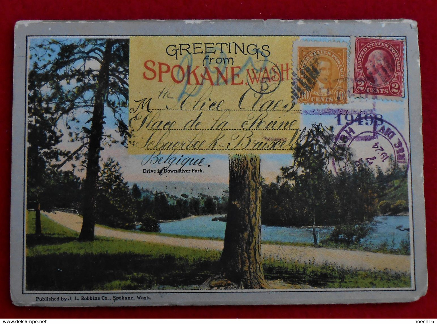 Carnet Postal 1924 Greetings From Spokane Wash - 18 Vues - Spokane