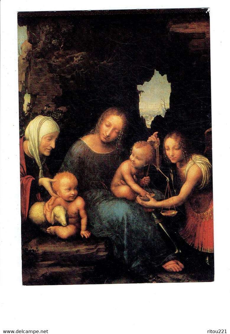 Cpm - PARIS - Musée Du Louvre - CESARE DA SESTO - Vierge Aux Balances - Bébé Agneau - Vergine Maria E Madonne