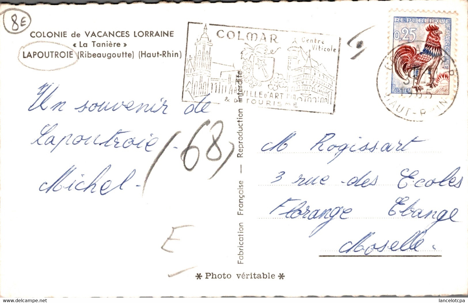 68 - LAPOUTROIE / COLONIE DE VACANCES LORRAINE LA TANIERE - Lapoutroie