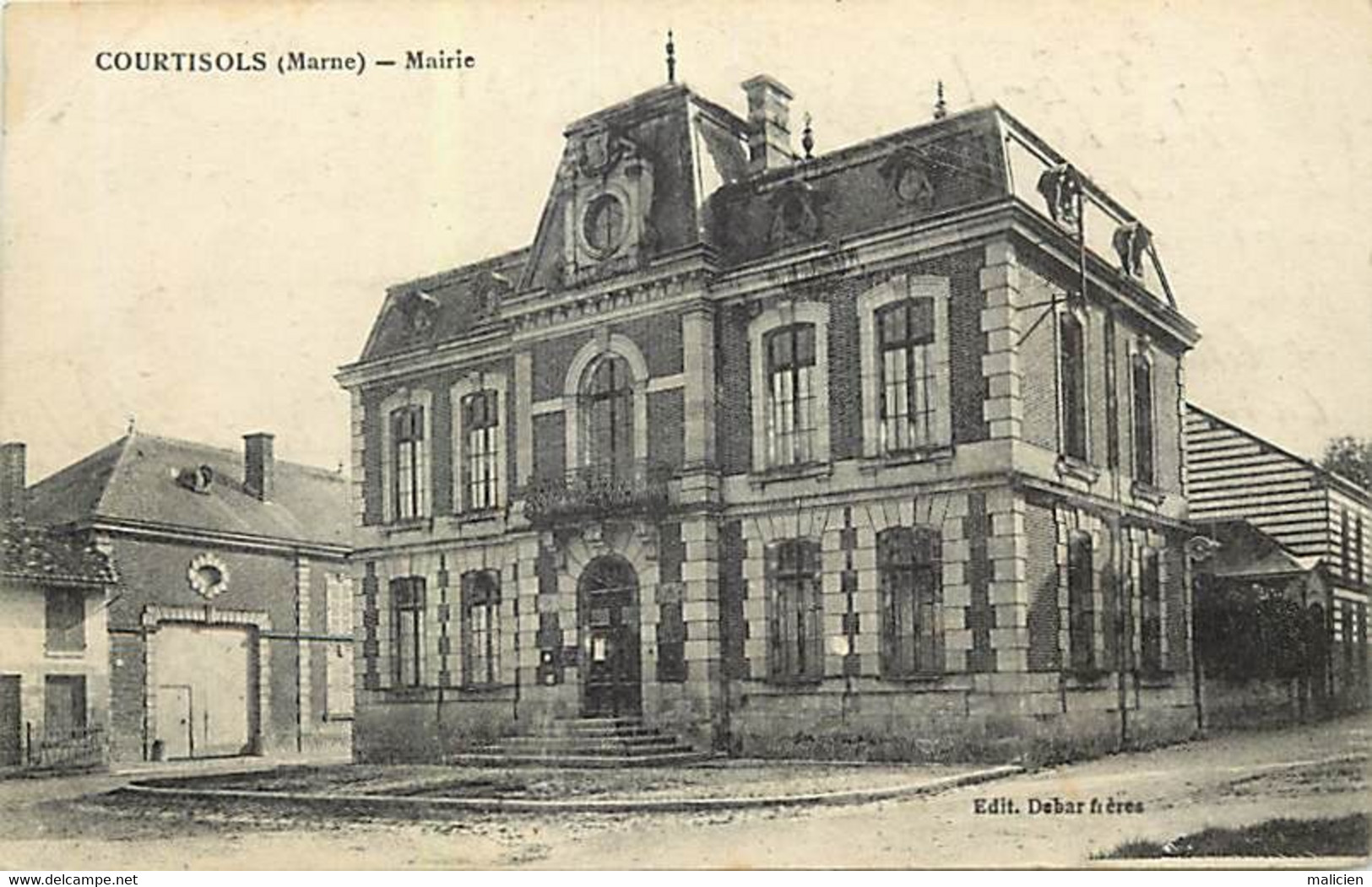 - Dpts Div.-ref-BF231- Marne - Courtisols - La Mairie - - Courtisols